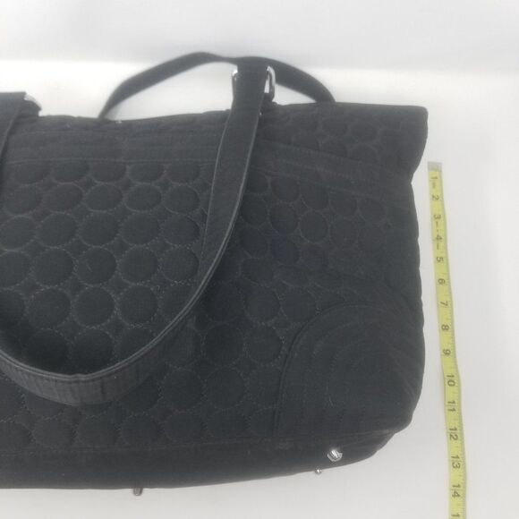 Vera Bradley Ultimate Baby Quilted Performance Twill Black Diaper Bag Change Pad - Picture 8 of 11